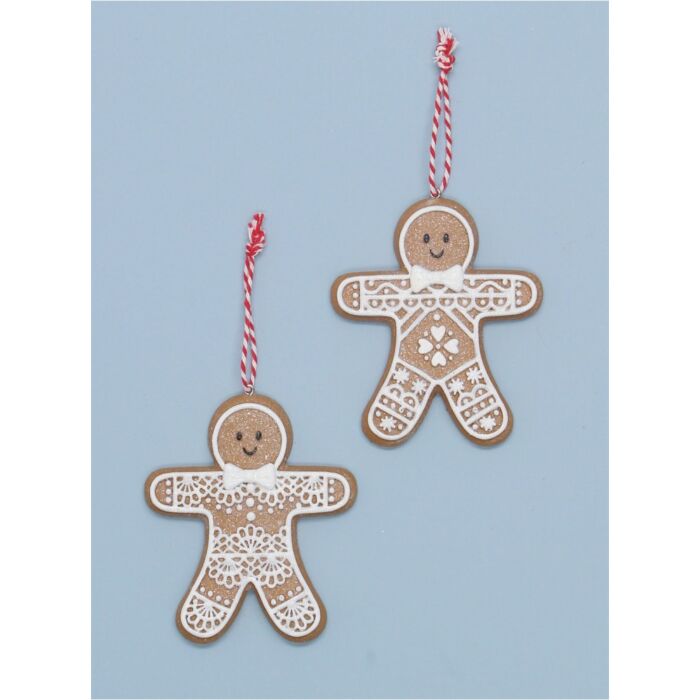 Gisela Graham - Gingerbread 'Lace' x2